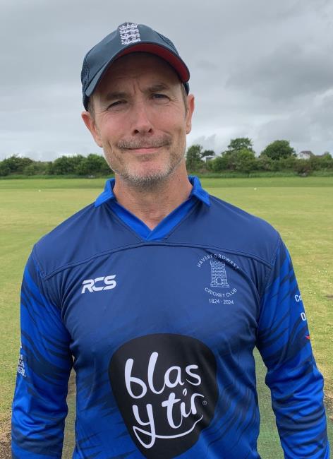 Dan Field - mighty hitting for Haverfordwest in defeat at Cresselly Dan Field - mighty hitting for Haverfordwest in defeat at Cresselly